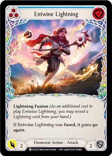 Entwine Lightning (Blue) (ELE102), Tales of Aria — Flesh & Blood card price