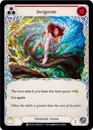 Invigorate (Red) (ELE103), Tales of Aria — Flesh & Blood card price