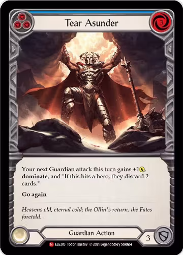 Tear Asunder (ELE205), Tales of Aria — Flesh & Blood card price