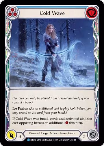Cold Wave (Blue) (ELE040), Tales of Aria — Flesh & Blood card price