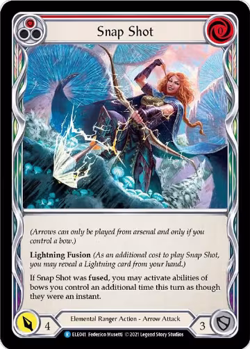Snap Shot (Red) (ELE041), Tales of Aria — Flesh & Blood card price