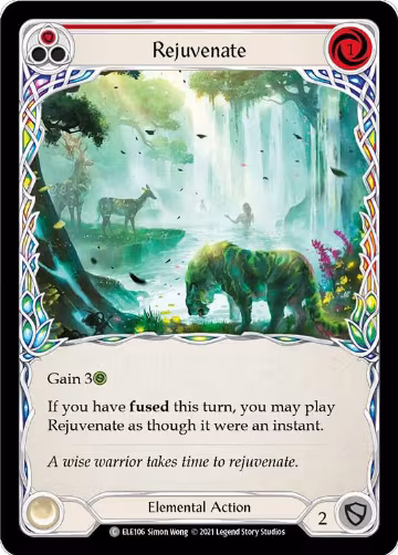 Rejuvenate (Red) (ELE106), Tales of Aria — Flesh & Blood card price