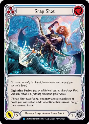 Snap Shot (Blue) (ELE043), Tales of Aria — Flesh & Blood card price