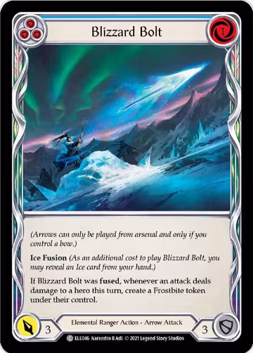 Blizzard Bolt (Blue) (ELE046), Tales of Aria — Flesh & Blood card price