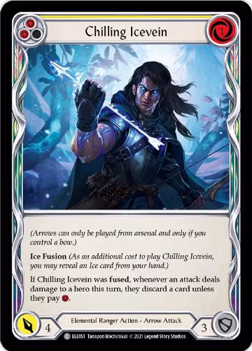 Chilling Icevein (Yellow) (ELE051), Tales of Aria — Flesh & Blood card price