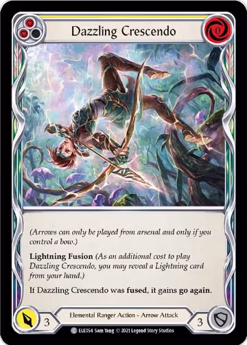 Dazzling Crescendo (Yellow) (ELE054), Tales of Aria — Flesh & Blood card price
