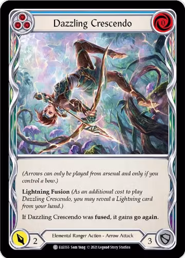 Dazzling Crescendo (Blue) (ELE055), Tales of Aria — Flesh & Blood card price