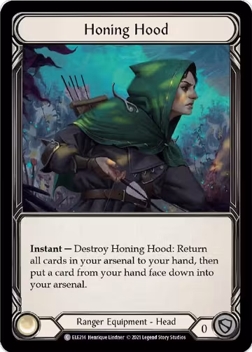 Honing Hood (ELE214), Tales of Aria — Flesh & Blood card price