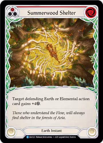 Summerwood Shelter (Red) (ELE125), Tales of Aria — Flesh & Blood card price