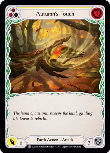 Autumn's Touch (Yellow) (ELE129), Tales of Aria — Flesh & Blood card price