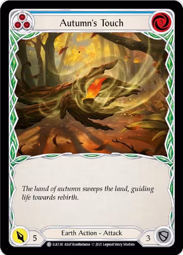 Autumn's Touch (Blue) (ELE130), Tales of Aria — Flesh & Blood card price