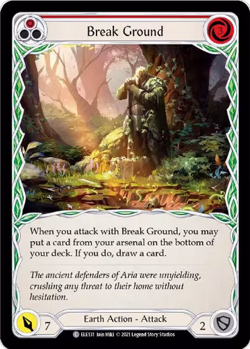 Break Ground (Red) (ELE131), Tales of Aria — Flesh & Blood card price