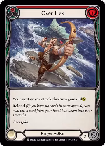 Over Flex (Red) (ELE219), Tales of Aria — Flesh & Blood card price