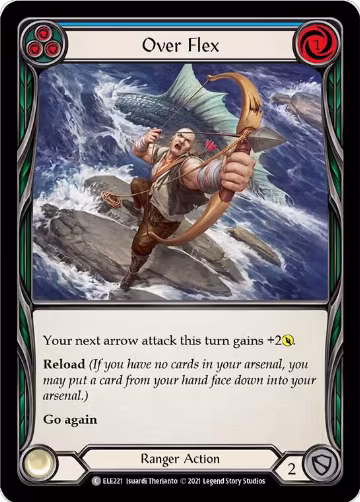 Over Flex (Blue) (ELE221), Tales of Aria — Flesh & Blood card price