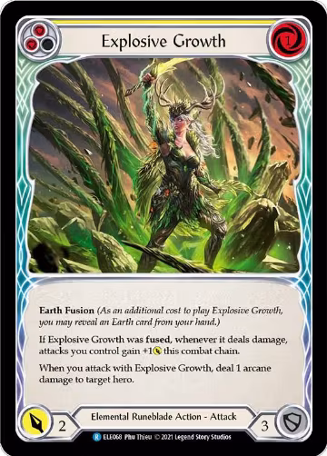 Explosive Growth (Yellow) (ELE068), Tales of Aria — Flesh & Blood card price