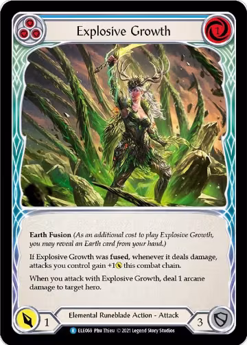 Explosive Growth (Blue) (ELE069), Tales of Aria — Flesh & Blood card price