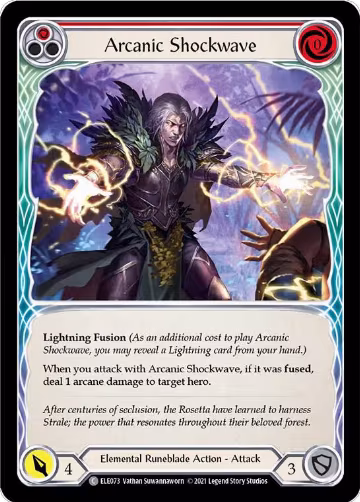 Arcanic Shockwave (Red) (ELE073), Tales of Aria — Flesh & Blood card price