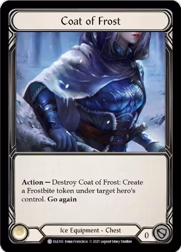 Coat of Frost (ELE145), Tales of Aria — Flesh & Blood card price