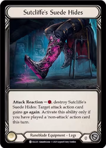 Sutcliffe's Suede Hides (ELE225), Tales of Aria — Flesh & Blood card price