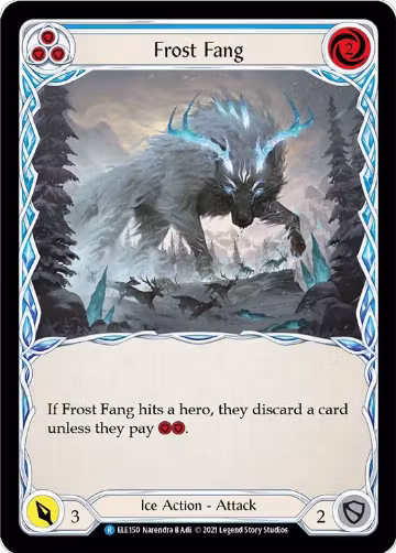 Frost Fang (Blue) (ELE150), Tales of Aria — Flesh & Blood card price