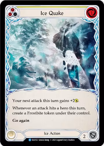 Ice Quake (Yellow) (ELE152), Tales of Aria — Flesh & Blood card price