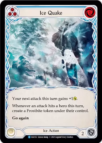 Ice Quake (Blue) (ELE153), Tales of Aria — Flesh & Blood card price