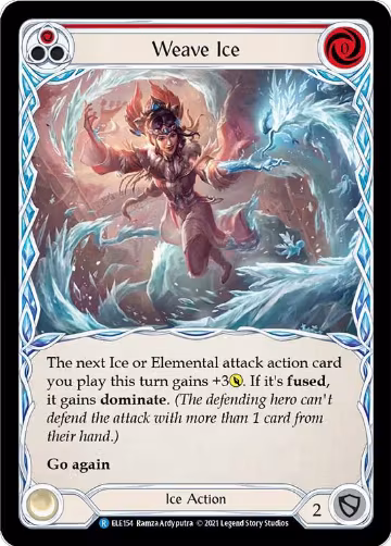 Weave Ice (Red) (ELE154), Tales of Aria — Flesh & Blood card price