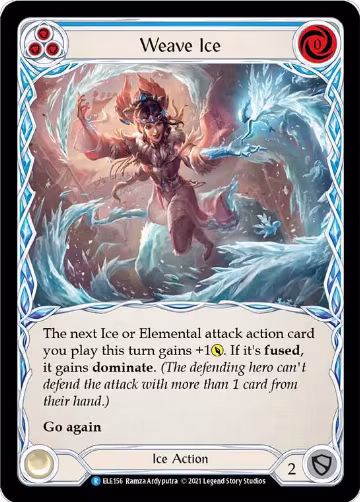 Weave Ice (Blue) (ELE156), Tales of Aria — Flesh & Blood card price
