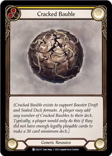 Cracked Bauble (ELE237), Tales of Aria — Flesh & Blood card price