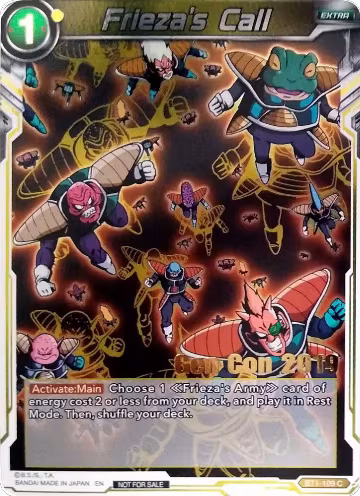 Frieza's Call (Gen Con 2019) (BT1-109), Promotion Cards — DB Super card price
