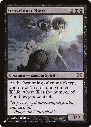 Graveborn Muse (145/383), The List Reprints — Magic card price