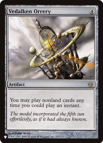 Vedalken Orrery (163/165), The List Reprints — Magic card price