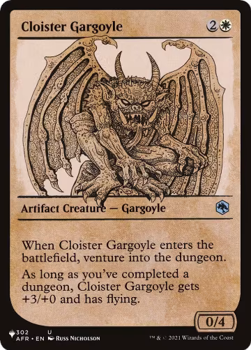 Cloister Gargoyle (Showcase) (302/281), The List Reprints — Magic card price
