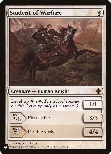 Student of Warfare (47/248), The List Reprints — Magic card price