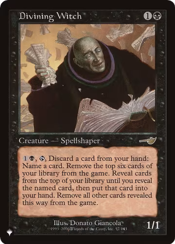 Divining Witch (57/143), The List Reprints — Magic card price