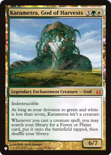 Karametra, God of Harvests (148/165), The List Reprints — Magic card price