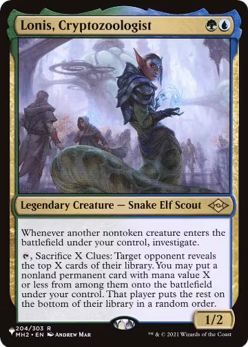 Lonis, Cryptozoologist (204/303), The List Reprints — Magic card price