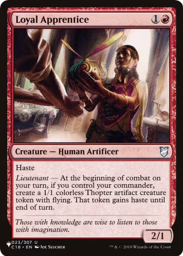 Loyal Apprentice (023/307), The List Reprints — Magic card price