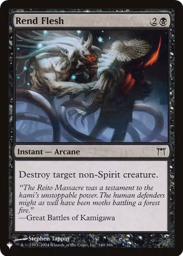 Rend Flesh (140/306), The List Reprints — Magic card price