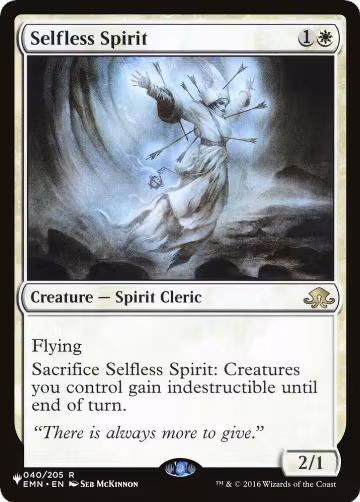 Selfless Spirit (040/205), The List Reprints — Magic card price