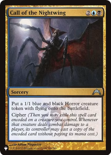Call of the Nightwing (GTC) (149/249), The List Reprints — Magic card price
