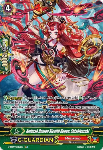 Ambush Demon Stealth Rogue, Shishiyuzuki (SP) (V-SS09/SP10EN), V-SS09: Revival Selection — Vanguard card price