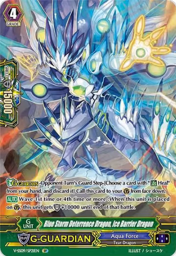 Blue Storm Deterrence Dragon, Ice Barrier Dragon (SP) (V-SS09/SP21EN), V-SS09: Revival Selection — Vanguard card price