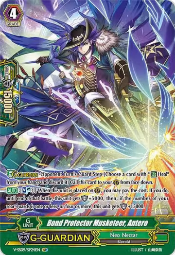 Bond Protector Musketeer, Antero (SP) (V-SS09/SP24EN), V-SS09: Revival Selection — Vanguard card price