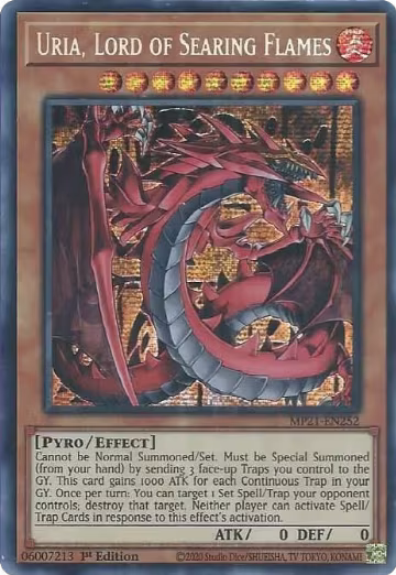 Uria, Lord of Searing Flames (MP21-EN252), 2021 Tin of Ancient Battles — Yu-Gi-Oh! card price
