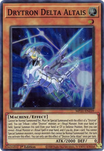 Drytron Delta Altais (MP21-EN239), 2021 Tin of Ancient Battles — Yu-Gi-Oh! card price