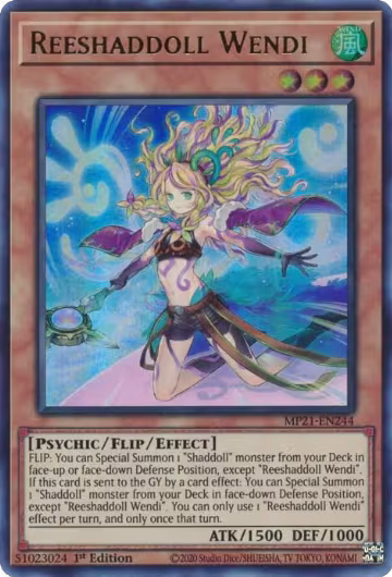 Reeshaddoll Wendi (MP21-EN244), 2021 Tin of Ancient Battles — Yu-Gi-Oh! card price
