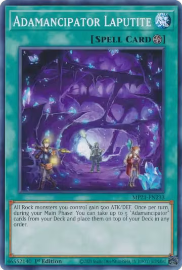 Adamancipator Laputite (MP21-EN233), 2021 Tin of Ancient Battles — Yu-Gi-Oh! card price