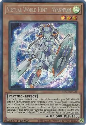 Virtual World Hime - Nyannyan (MP21-EN223), 2021 Tin of Ancient Battles — Yu-Gi-Oh! card price