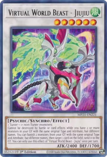 Virtual World Beast - Jiujiu (MP21-EN221), 2021 Tin of Ancient Battles — Yu-Gi-Oh! card price